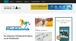 Desktop Screenshot of horse-gate.com